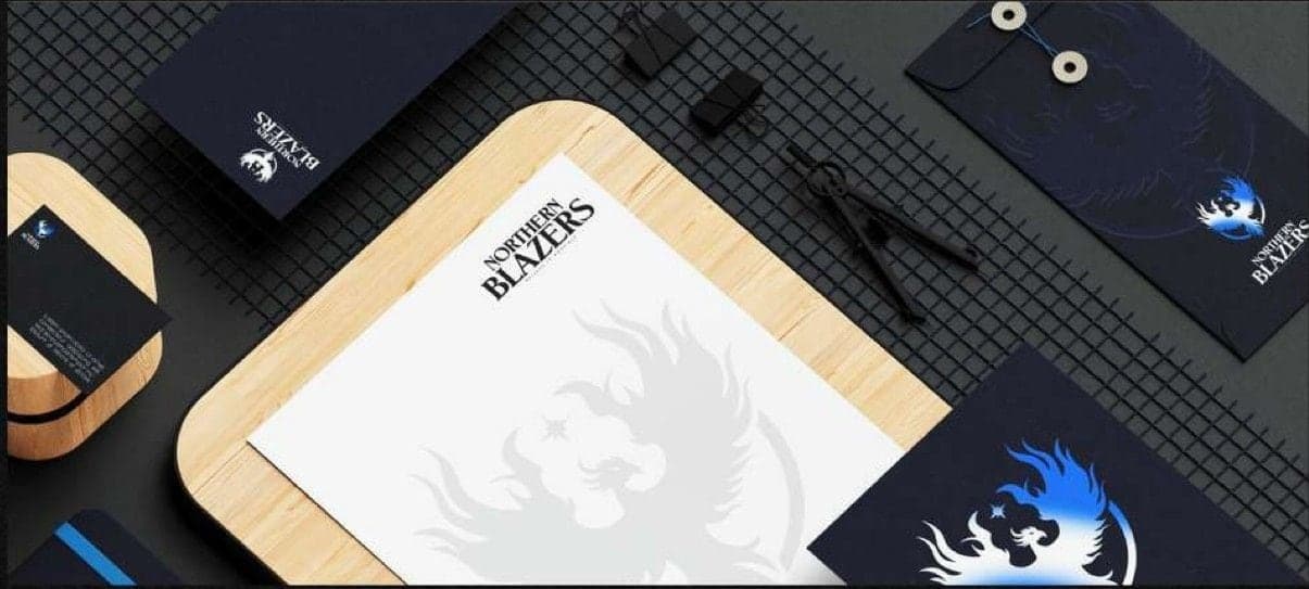 Stationery set with the phoenix mark