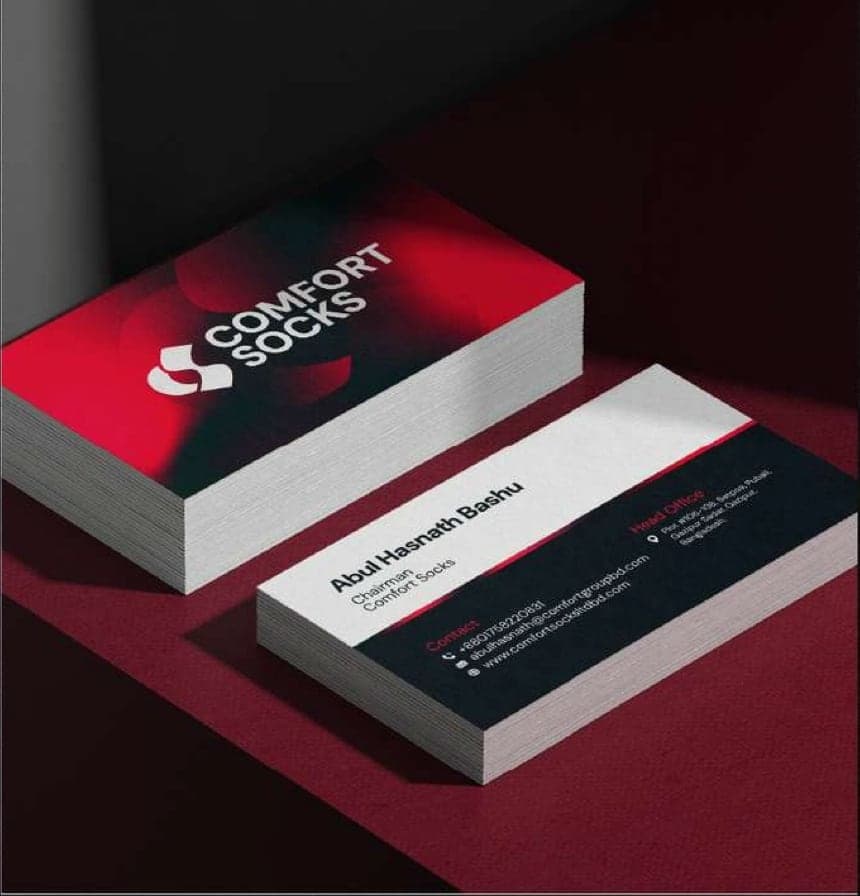 Comfort Socks business cards