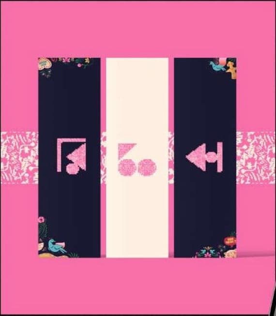 Rishka banners on a pink wall