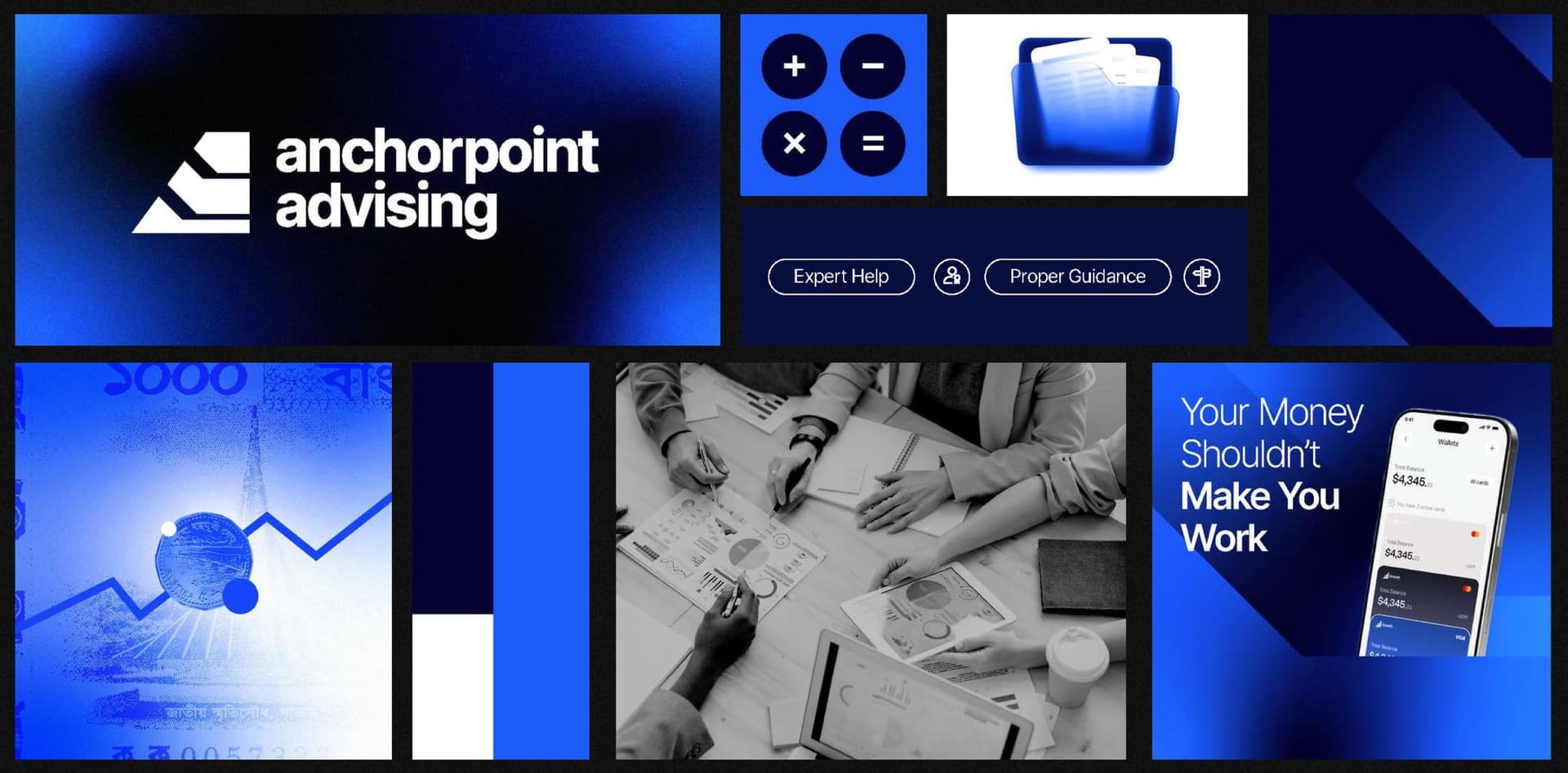 Anchorpoint Advising brand board from the Lime portfolio